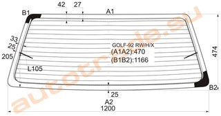 Стекло Volkswagen Golf Иркутск