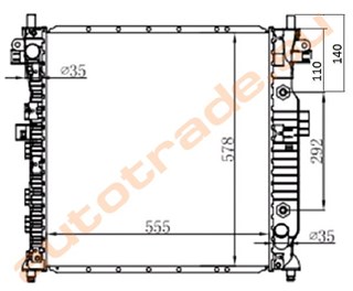 Радиатор основной SsangYong Actyon Улан-Удэ