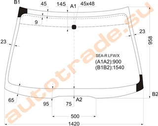 Стекло Honda Accord Aerodeck Новосибирск