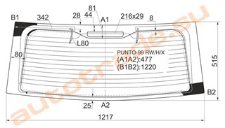 Стекло Fiat Punto Новосибирск