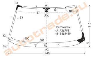 Стекло Seat Toledo Красноярск