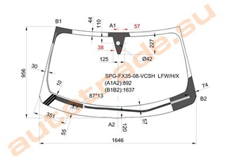 Стекло Infiniti FX37 Владивосток