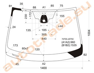 Стекло Nissan Qashqai Иркутск