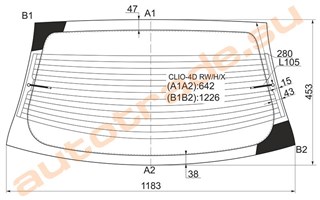 Стекло Renault Clio Красноярск