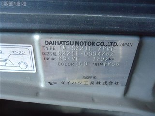 Тормозные колодки Daihatsu Atrai Владивосток