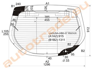Стекло Renault Laguna Красноярск