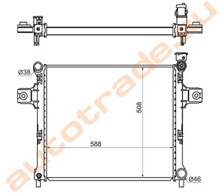 Радиатор основной Jeep Commander Владивосток