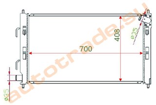 Радиатор основной Mitsubishi Lancer X Улан-Удэ