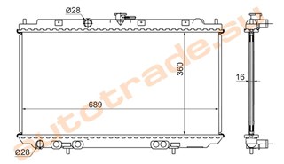 Радиатор основной Nissan Almera Красноярск