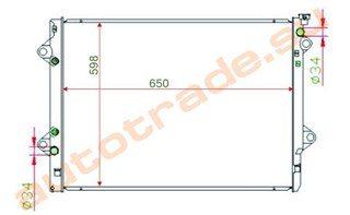 Радиатор основной Toyota Land Cruiser 120 Красноярск