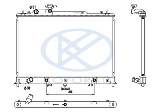 Радиатор основной Mazda CX-7 Владивосток