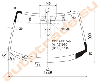 Стекло Mazda 3 Новосибирск