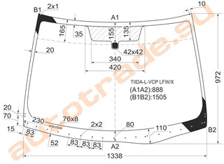Стекло Nissan Versa Иркутск