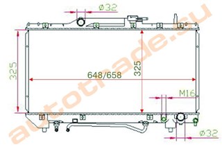 Радиатор основной Toyota Caldina Владивосток