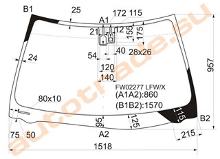 Стекло Lexus ES330 Иркутск