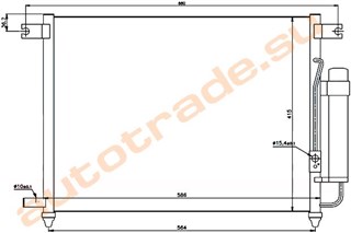 Радиатор кондиционера Daewoo Kalos Иркутск