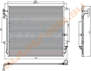 Радиатор кондиционера Land Rover Range Rover Sport Владивосток