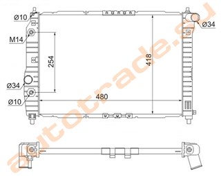 Радиатор основной Chevrolet Aveo Красноярск