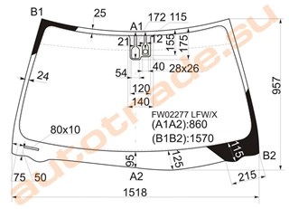 Стекло Lexus ES300 Красноярск