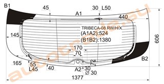 Стекло Subaru Tribeca B9 Новосибирск