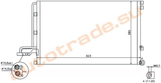 Радиатор кондиционера Volvo S40 Красноярск