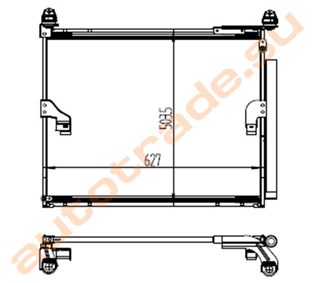 Радиатор кондиционера Lexus GX460 Владивосток