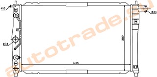 Радиатор основной Chevrolet Lanos Иркутск