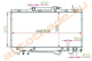 Радиатор основной Toyota Corona Владивосток