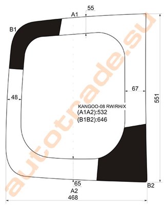 Стекло Renault Kangoo Иркутск