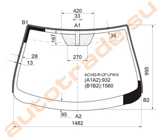 Стекло Toyota Aurion Иркутск