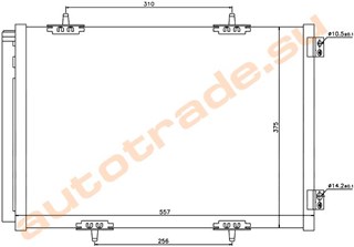 Радиатор кондиционера Peugeot 1007 Иркутск