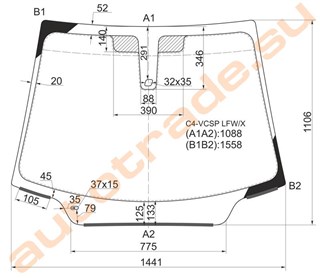 Стекло Citroen C4 Иркутск