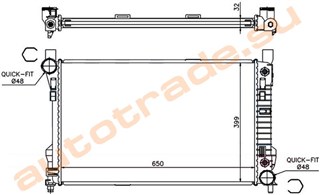 Радиатор основной Mercedes-Benz CLK-Class Новосибирск