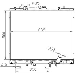 Радиатор основной Mitsubishi Montero Sport Новосибирск