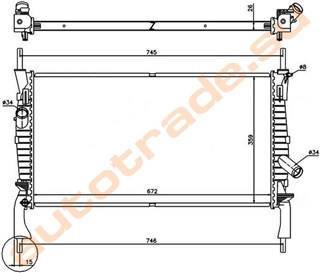 Радиатор основной Ford Transit Иркутск