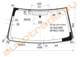 Стекло Mercedes-Benz ML-Class Иркутск