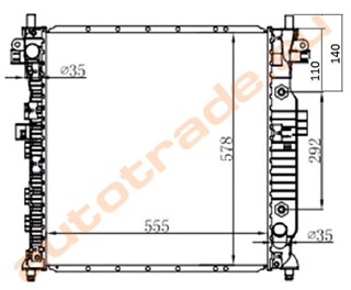 Радиатор основной SsangYong Kyron Иркутск