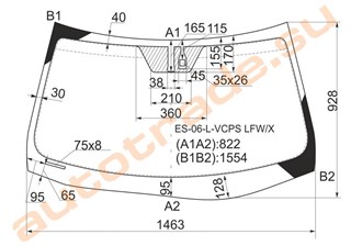 Стекло Lexus ES350 Иркутск