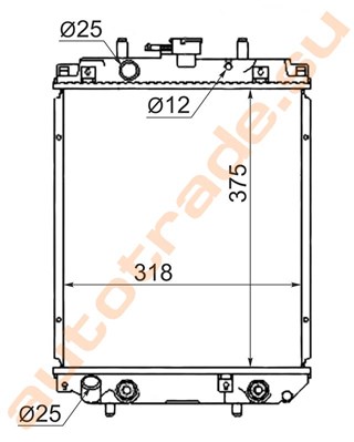 Радиатор основной Daihatsu Copen Новосибирск