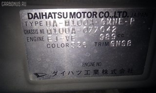 Подкрылок Daihatsu Sirion Владивосток
