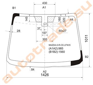 Стекло Mazda 5 Новосибирск