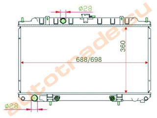 Радиатор основной Nissan Primera Владивосток