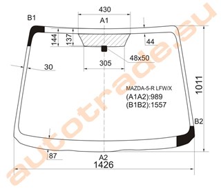 Стекло Mazda 5 Иркутск