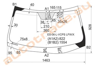 Стекло Lexus ES350 Красноярск