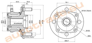 Подшипник ступицы Toyota Corolla Spacio Владивосток