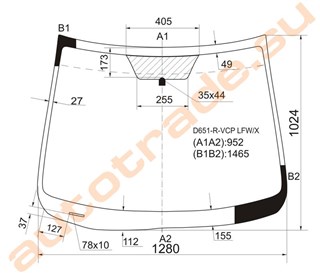 Стекло Mazda 2 Красноярск