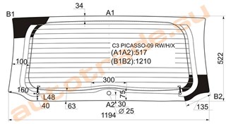 Стекло Citroen C3 Красноярск