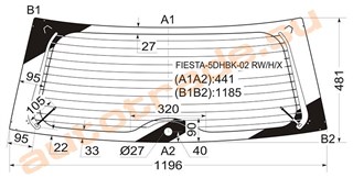 Стекло Ford Fiesta Красноярск