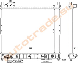 Радиатор основной SsangYong Rexton Владивосток