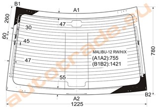 Стекло Chevrolet Malibu Иркутск